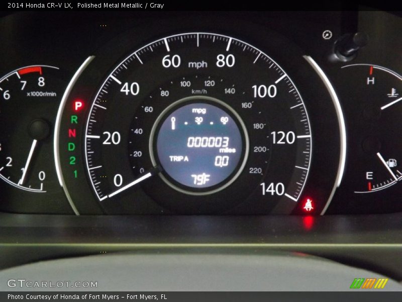 Polished Metal Metallic / Gray 2014 Honda CR-V LX