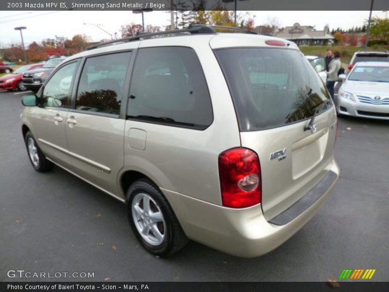 Shimmering Sand Metallic / Beige 2003 Mazda MPV ES