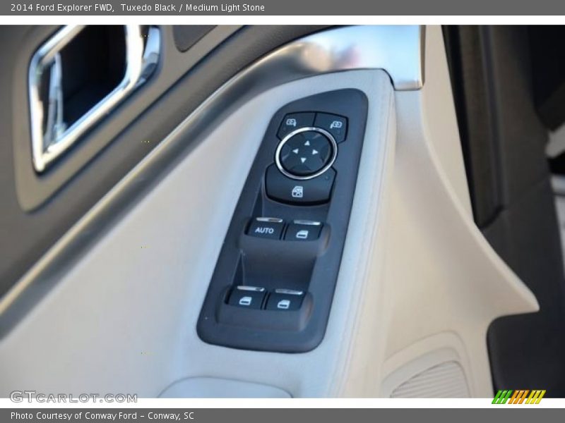 Tuxedo Black / Medium Light Stone 2014 Ford Explorer FWD