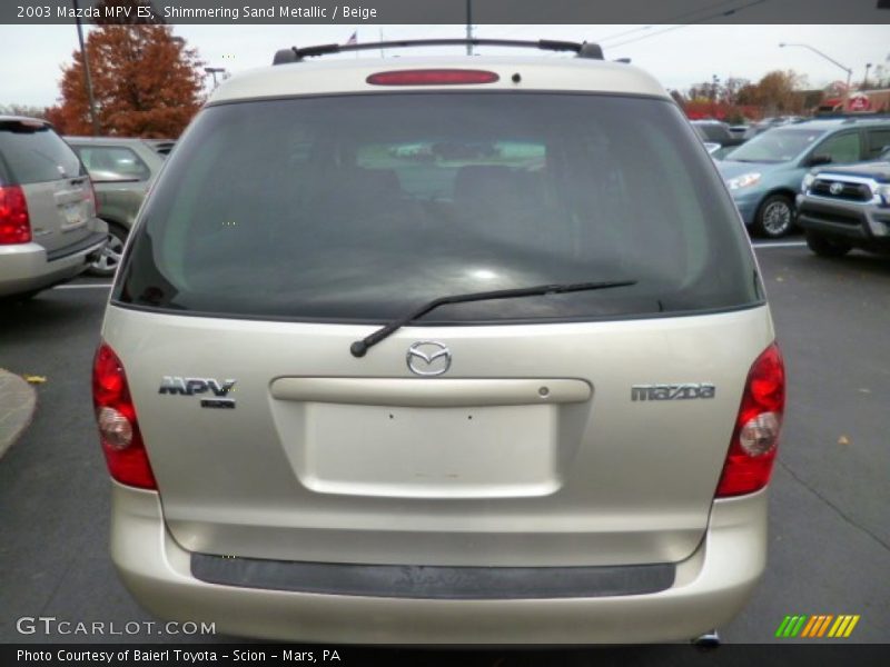 Shimmering Sand Metallic / Beige 2003 Mazda MPV ES