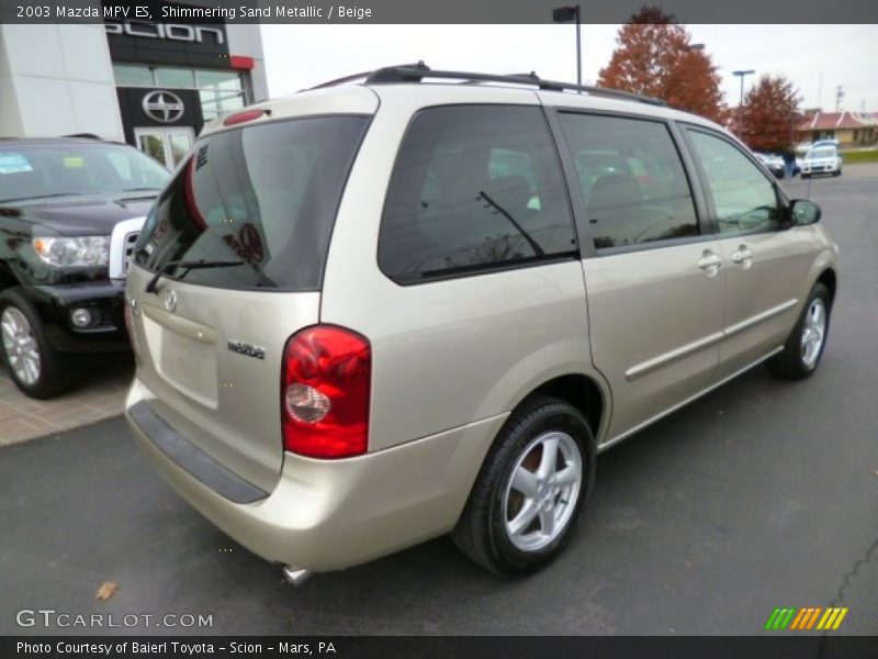 Shimmering Sand Metallic / Beige 2003 Mazda MPV ES