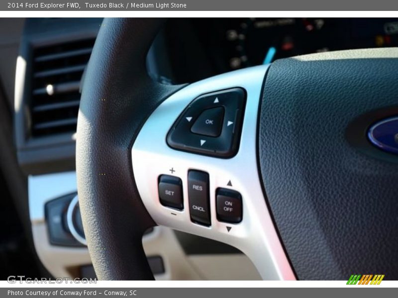 Tuxedo Black / Medium Light Stone 2014 Ford Explorer FWD
