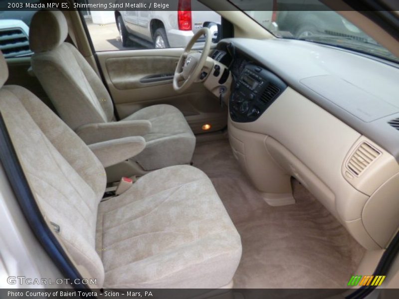 Shimmering Sand Metallic / Beige 2003 Mazda MPV ES