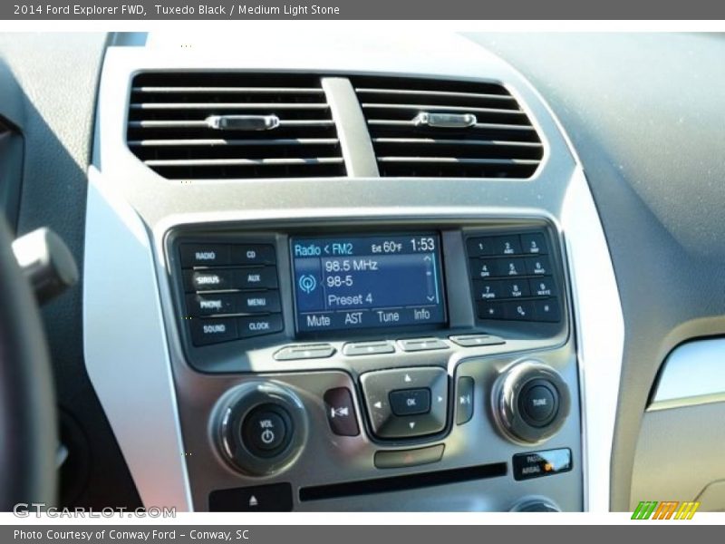 Tuxedo Black / Medium Light Stone 2014 Ford Explorer FWD