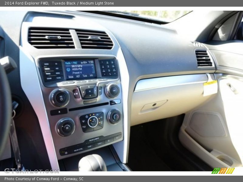 Tuxedo Black / Medium Light Stone 2014 Ford Explorer FWD