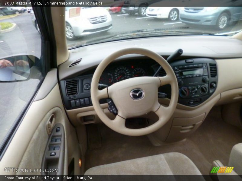 Shimmering Sand Metallic / Beige 2003 Mazda MPV ES