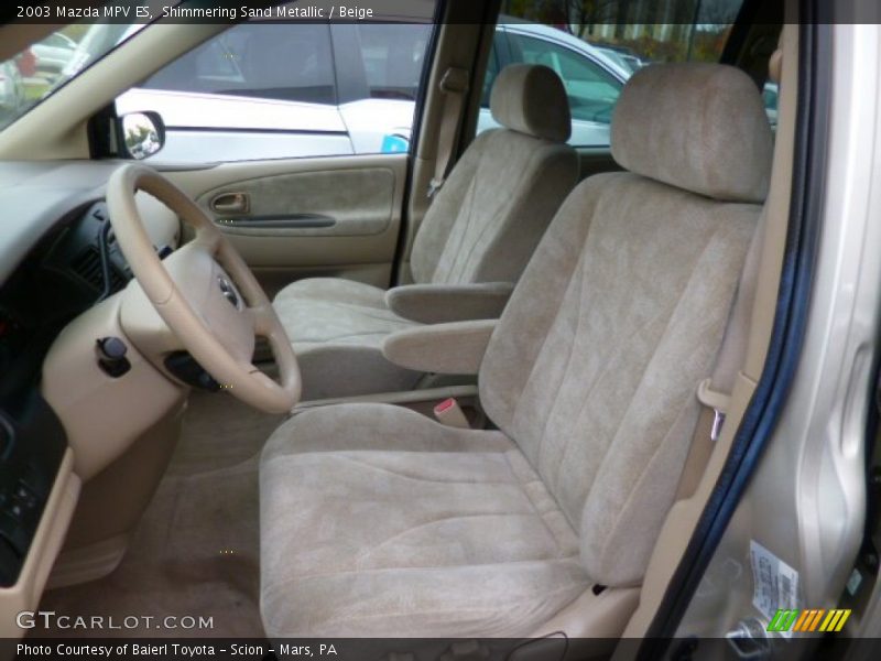 Shimmering Sand Metallic / Beige 2003 Mazda MPV ES