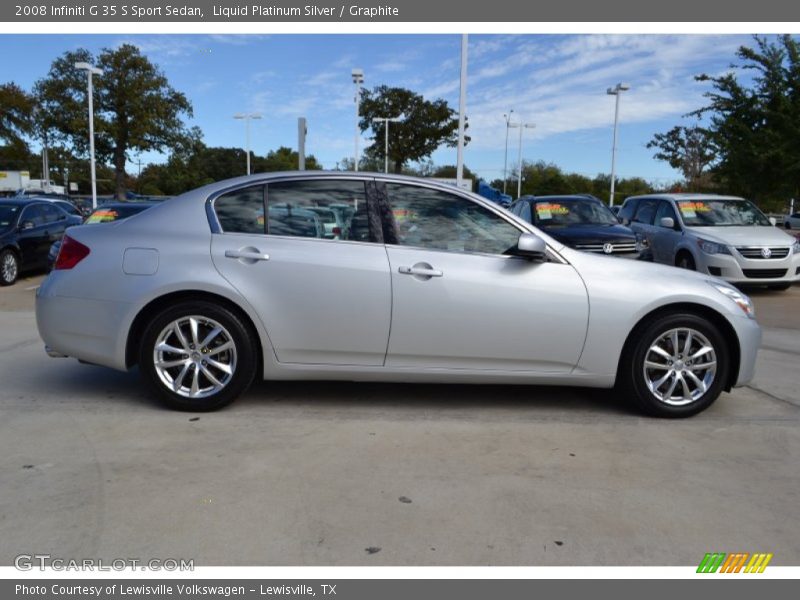 Liquid Platinum Silver / Graphite 2008 Infiniti G 35 S Sport Sedan