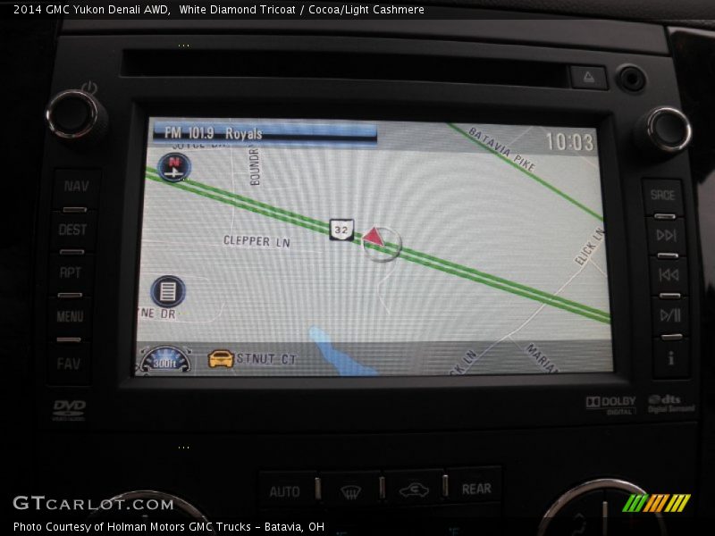 White Diamond Tricoat / Cocoa/Light Cashmere 2014 GMC Yukon Denali AWD