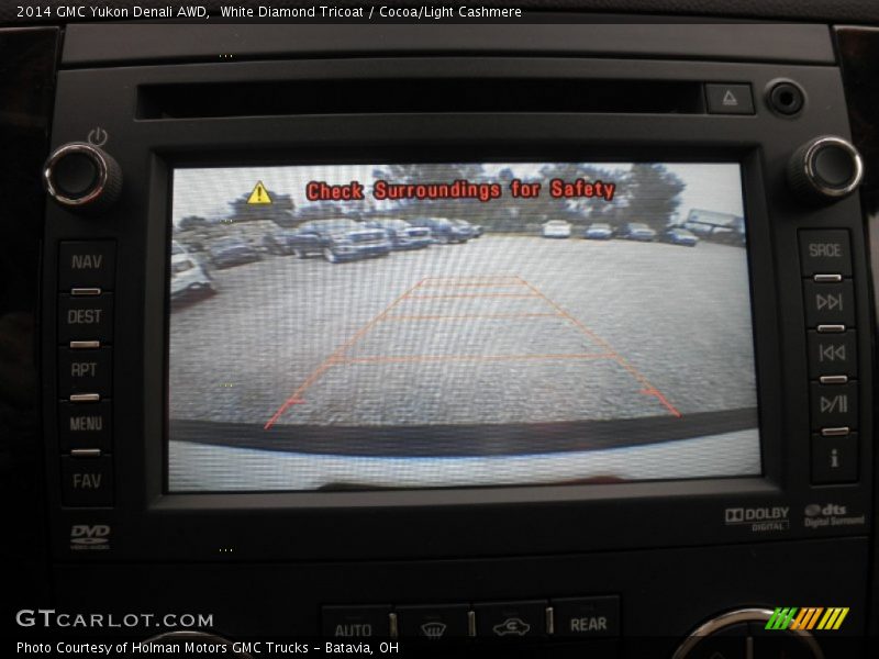 White Diamond Tricoat / Cocoa/Light Cashmere 2014 GMC Yukon Denali AWD