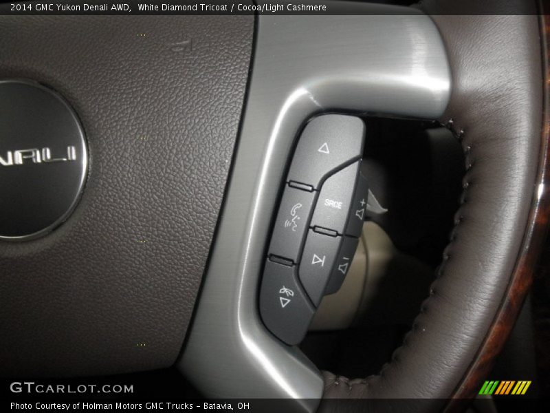 White Diamond Tricoat / Cocoa/Light Cashmere 2014 GMC Yukon Denali AWD