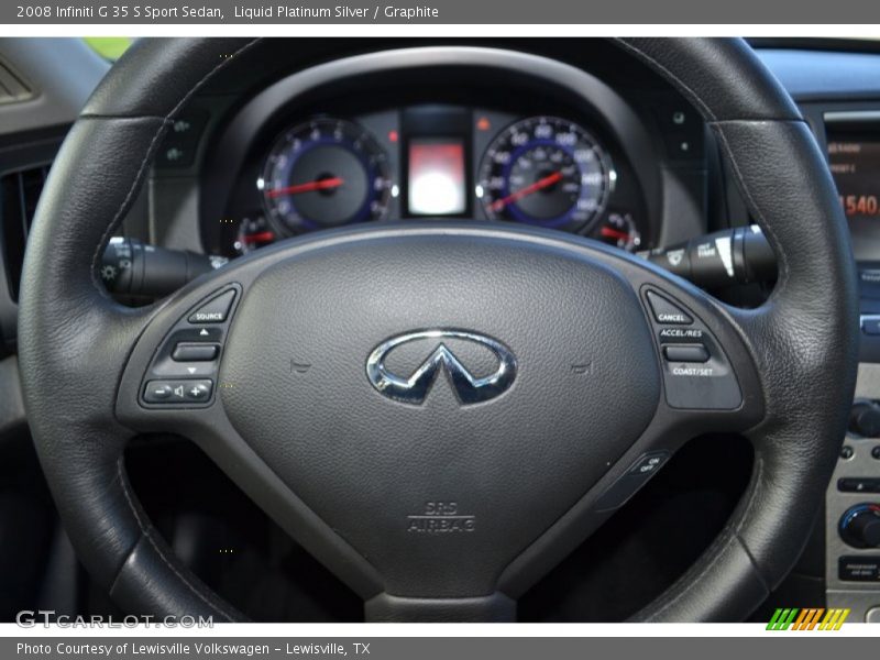 Liquid Platinum Silver / Graphite 2008 Infiniti G 35 S Sport Sedan