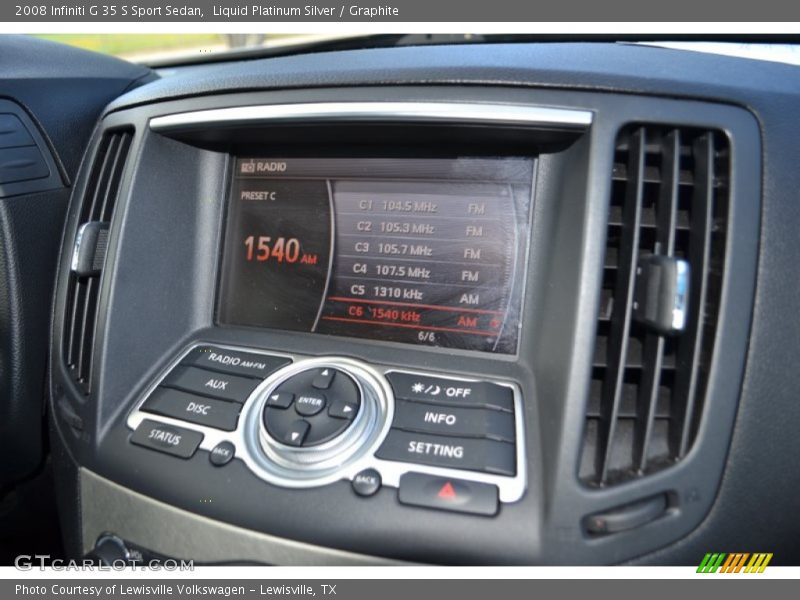 Liquid Platinum Silver / Graphite 2008 Infiniti G 35 S Sport Sedan