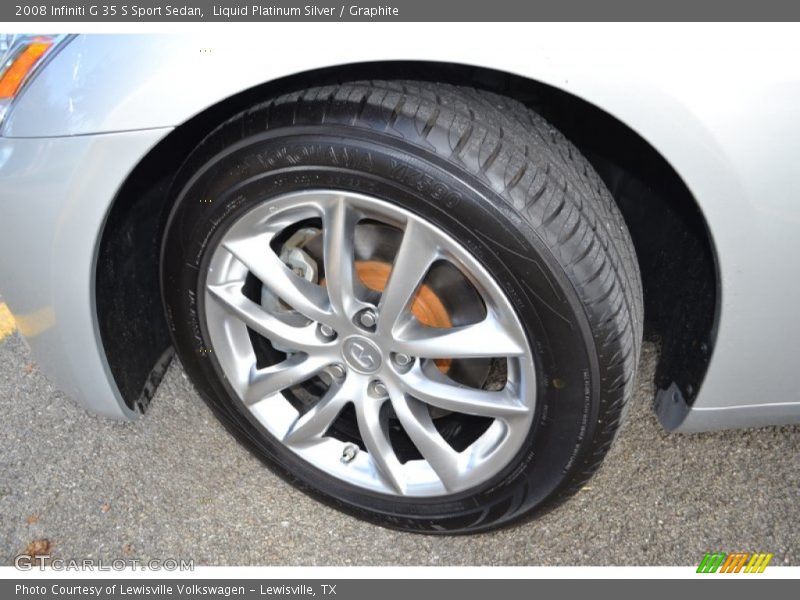 Liquid Platinum Silver / Graphite 2008 Infiniti G 35 S Sport Sedan
