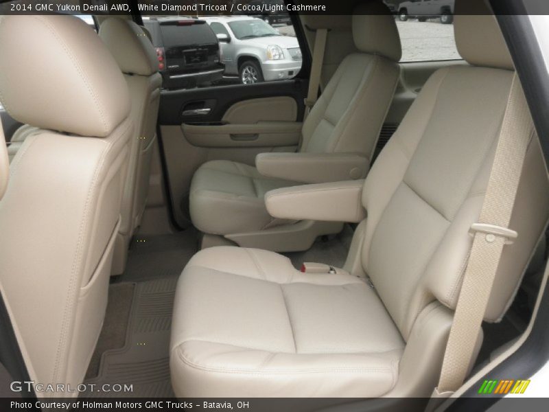 White Diamond Tricoat / Cocoa/Light Cashmere 2014 GMC Yukon Denali AWD