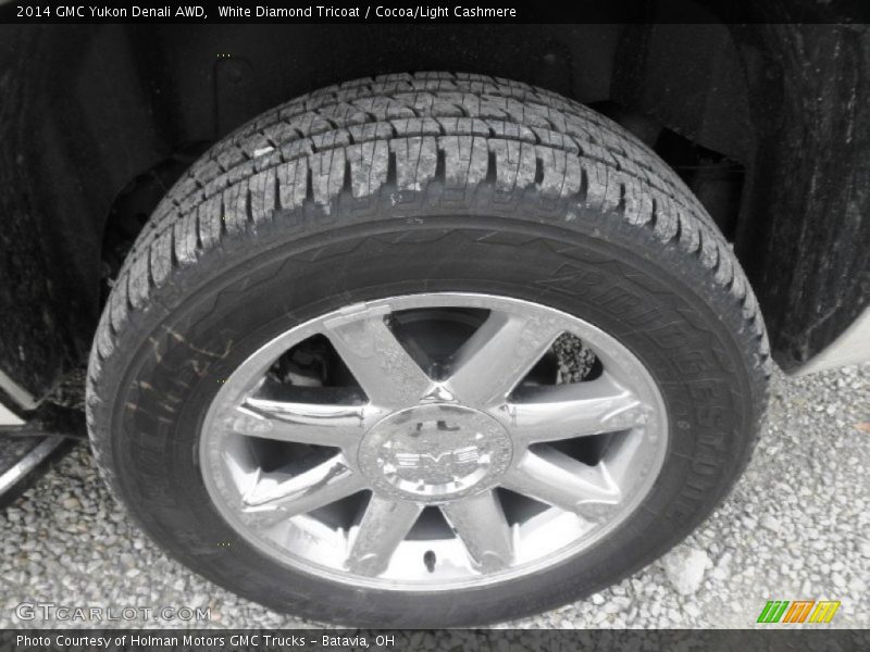 White Diamond Tricoat / Cocoa/Light Cashmere 2014 GMC Yukon Denali AWD