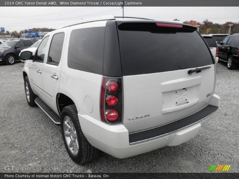 White Diamond Tricoat / Cocoa/Light Cashmere 2014 GMC Yukon Denali AWD