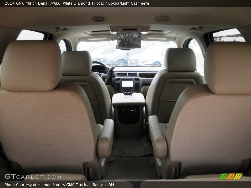 White Diamond Tricoat / Cocoa/Light Cashmere 2014 GMC Yukon Denali AWD