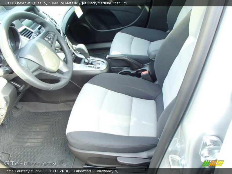 Silver Ice Metallic / Jet Black/Medium Titanium 2014 Chevrolet Cruze LS