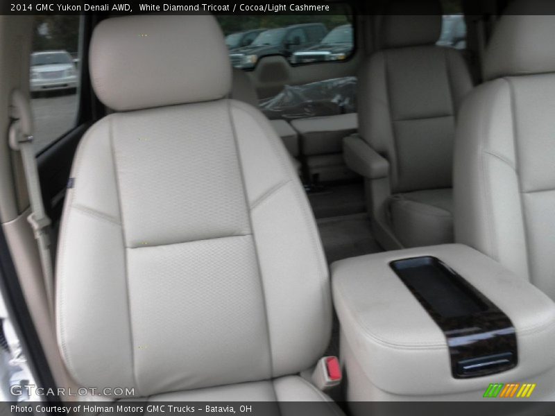 White Diamond Tricoat / Cocoa/Light Cashmere 2014 GMC Yukon Denali AWD
