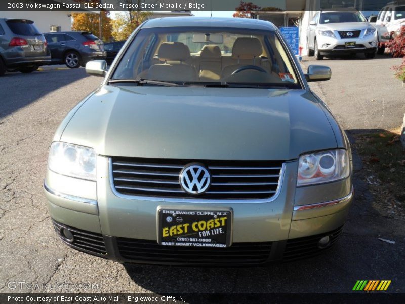 Fresco Green Metallic / Beige 2003 Volkswagen Passat GLS Sedan