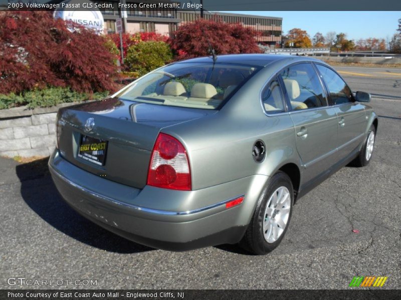 Fresco Green Metallic / Beige 2003 Volkswagen Passat GLS Sedan