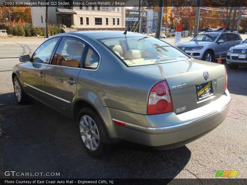 Fresco Green Metallic / Beige 2003 Volkswagen Passat GLS Sedan