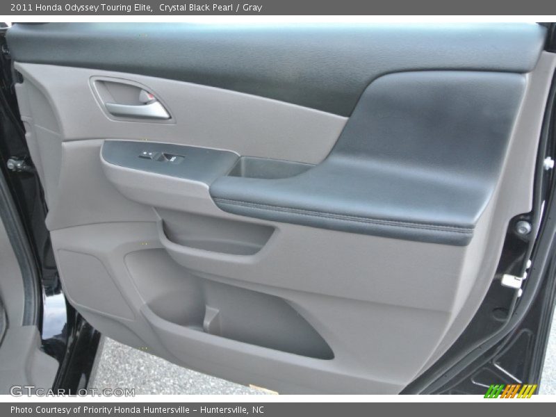 Crystal Black Pearl / Gray 2011 Honda Odyssey Touring Elite