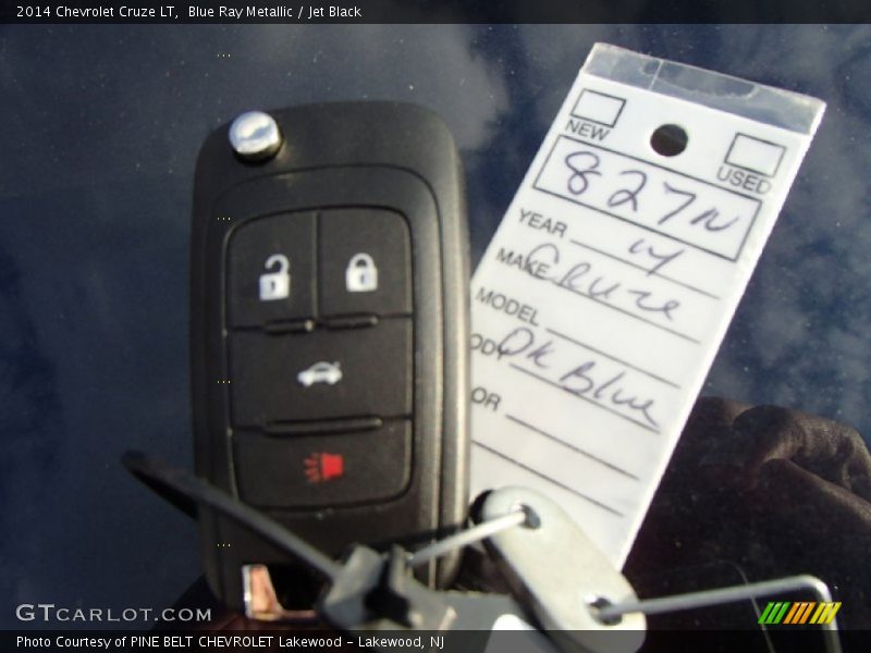 Blue Ray Metallic / Jet Black 2014 Chevrolet Cruze LT