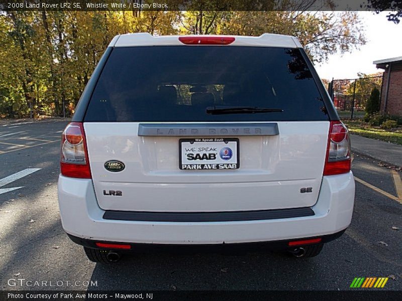 Whistler White / Ebony Black 2008 Land Rover LR2 SE