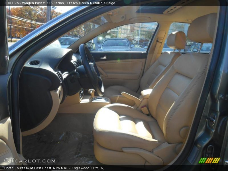 Fresco Green Metallic / Beige 2003 Volkswagen Passat GLS Sedan