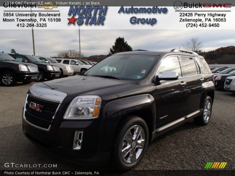 Iridium Metallic / Jet Black 2014 GMC Terrain SLE AWD