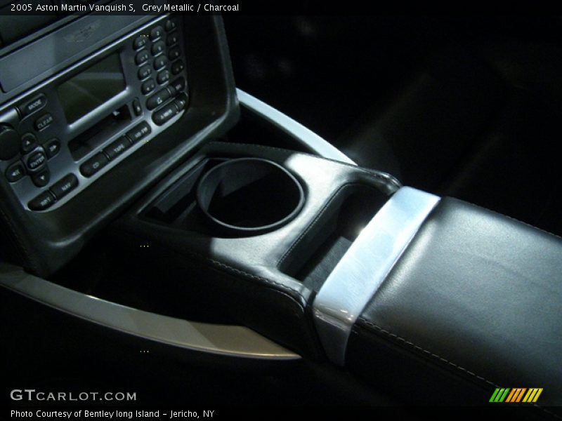 2006 Aston Martin Vanquish S, Grey/Black, Front Console Detail 2 - 2005 Aston Martin Vanquish S