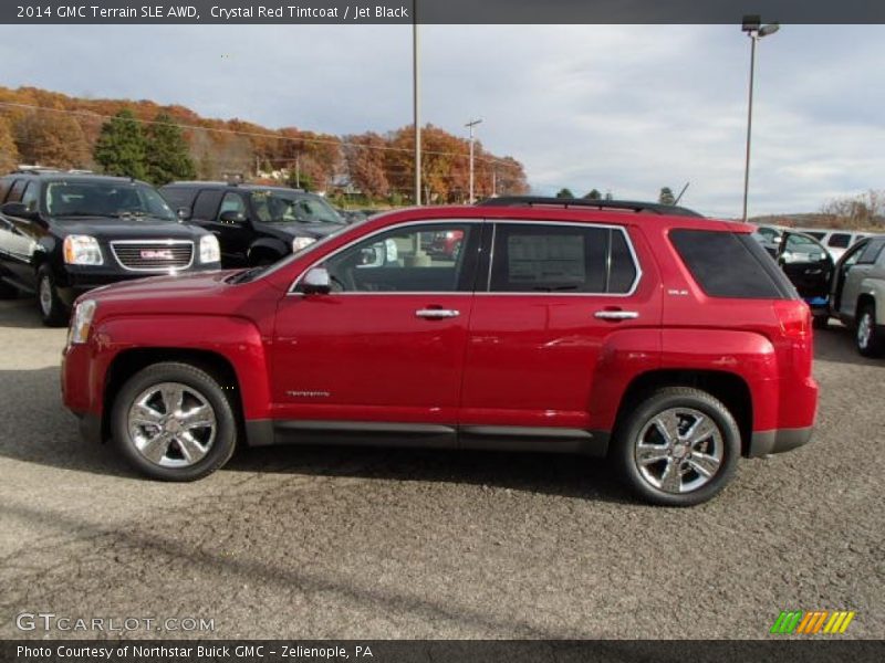 Crystal Red Tintcoat / Jet Black 2014 GMC Terrain SLE AWD