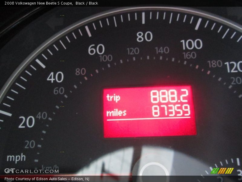 Black / Black 2008 Volkswagen New Beetle S Coupe