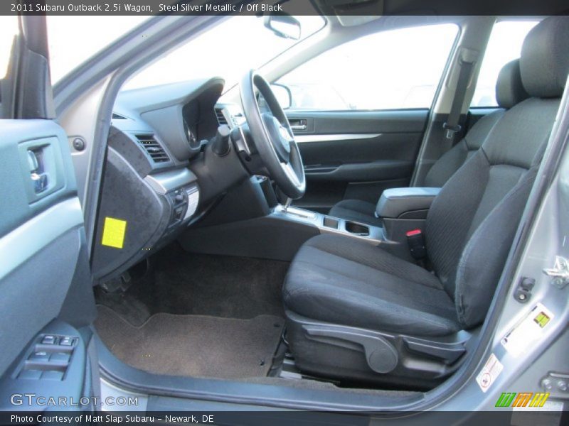 Steel Silver Metallic / Off Black 2011 Subaru Outback 2.5i Wagon