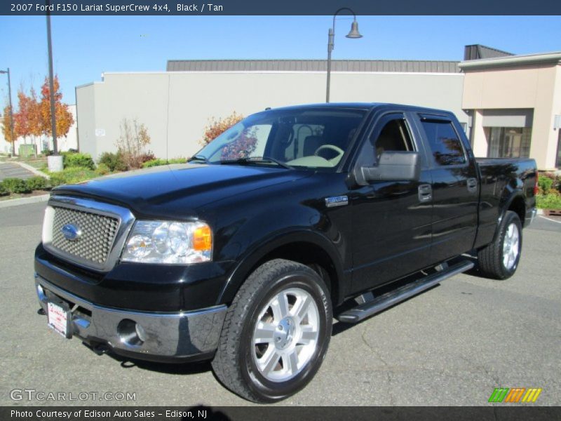 Black / Tan 2007 Ford F150 Lariat SuperCrew 4x4