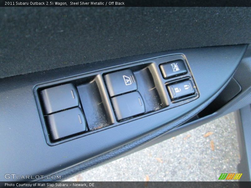 Steel Silver Metallic / Off Black 2011 Subaru Outback 2.5i Wagon