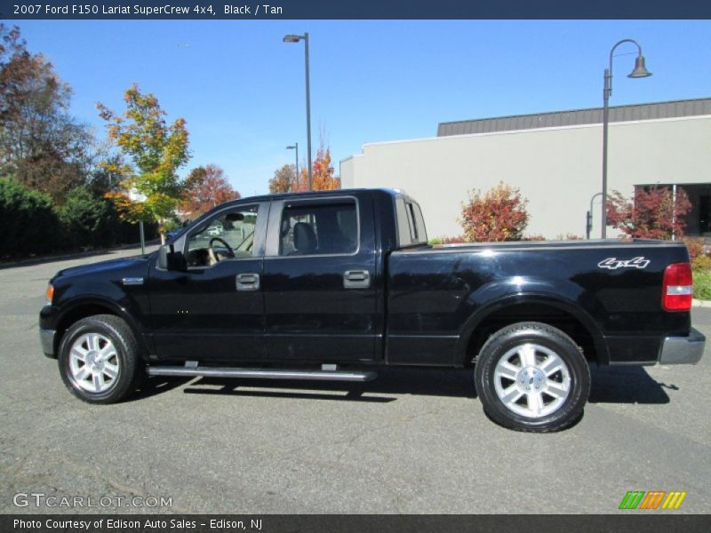 Black / Tan 2007 Ford F150 Lariat SuperCrew 4x4