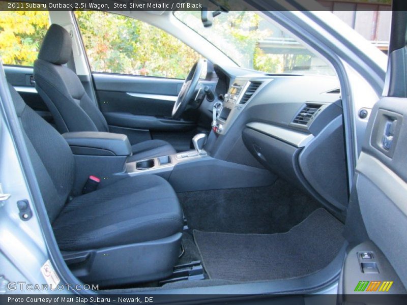 Steel Silver Metallic / Off Black 2011 Subaru Outback 2.5i Wagon