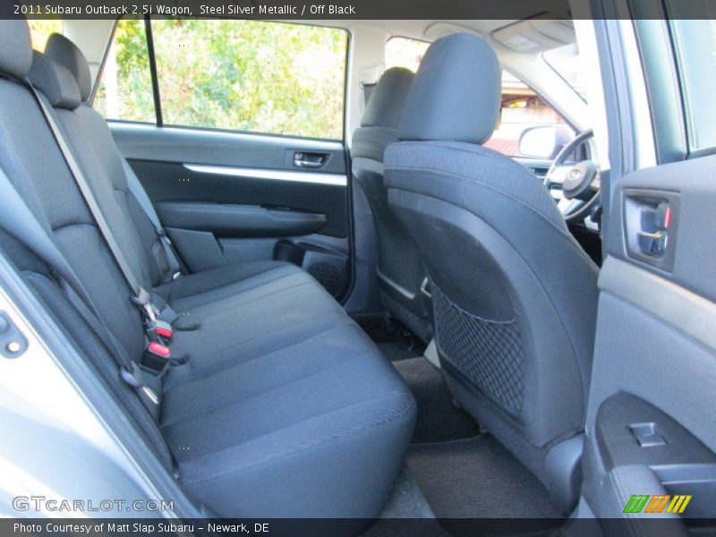 Steel Silver Metallic / Off Black 2011 Subaru Outback 2.5i Wagon