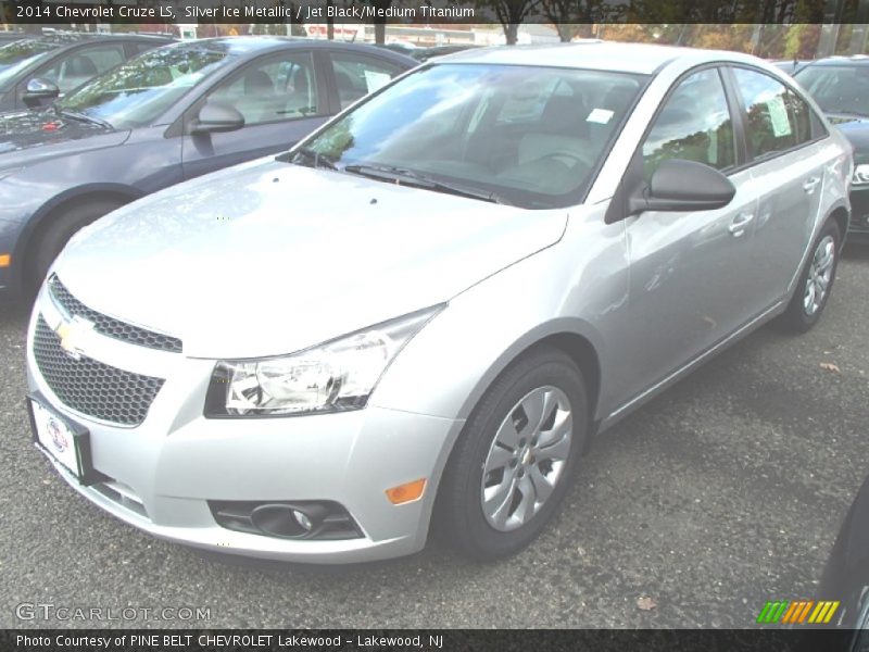 Silver Ice Metallic / Jet Black/Medium Titanium 2014 Chevrolet Cruze LS
