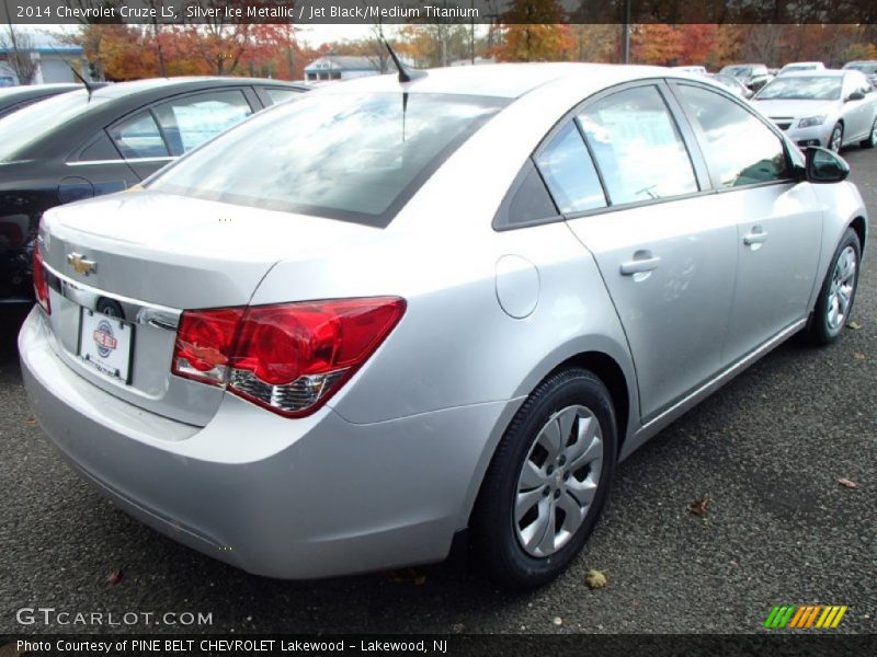Silver Ice Metallic / Jet Black/Medium Titanium 2014 Chevrolet Cruze LS