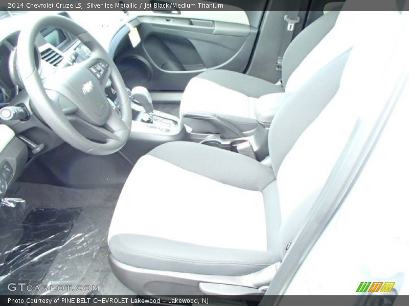 Silver Ice Metallic / Jet Black/Medium Titanium 2014 Chevrolet Cruze LS