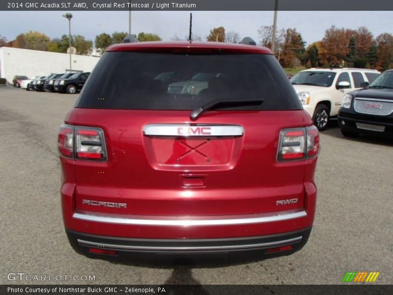 Crystal Red Tintcoat / Light Titanium 2014 GMC Acadia SLT AWD