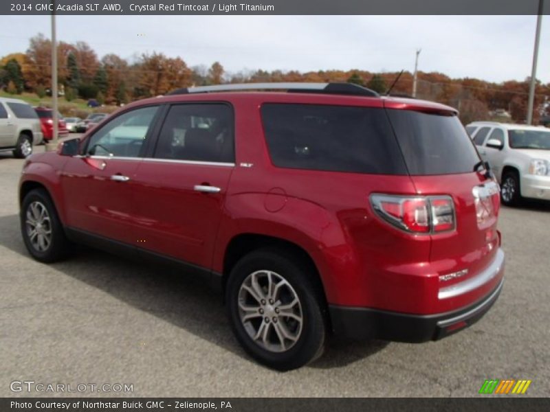 Crystal Red Tintcoat / Light Titanium 2014 GMC Acadia SLT AWD