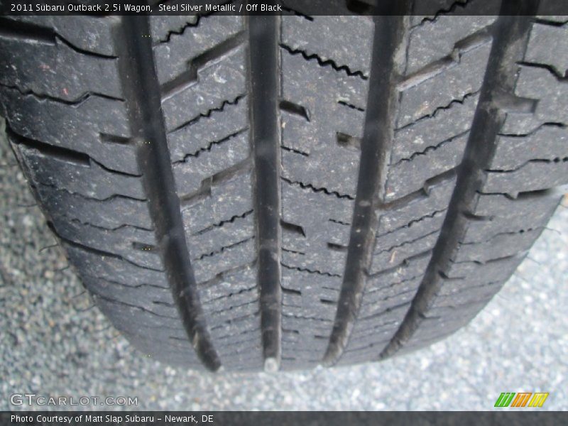 Steel Silver Metallic / Off Black 2011 Subaru Outback 2.5i Wagon