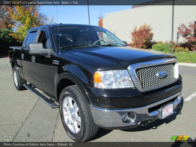 Black / Tan 2007 Ford F150 Lariat SuperCrew 4x4