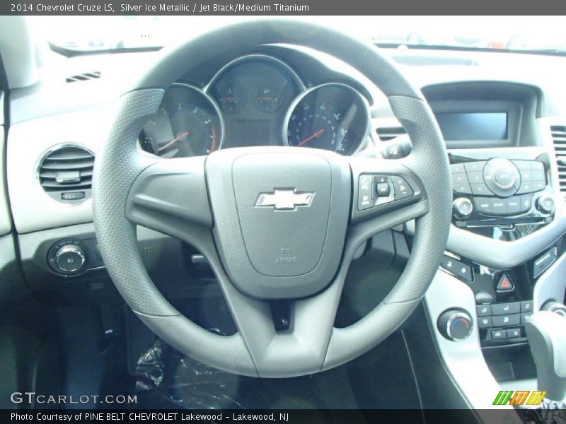 Silver Ice Metallic / Jet Black/Medium Titanium 2014 Chevrolet Cruze LS