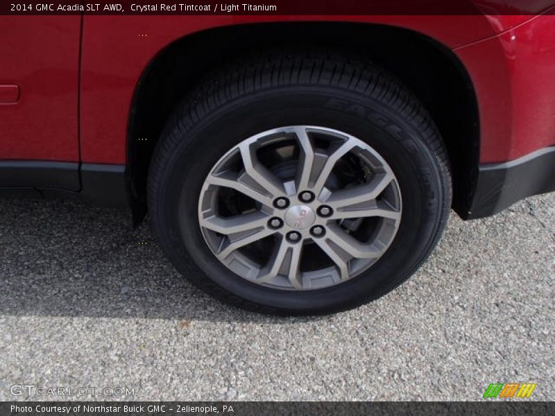 Crystal Red Tintcoat / Light Titanium 2014 GMC Acadia SLT AWD